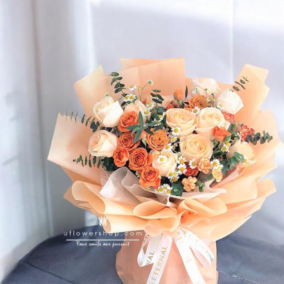 Orange Rose Bouquet  BF1886H