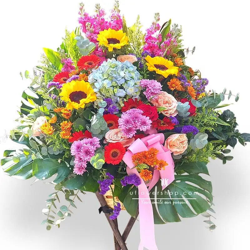 Grand Opening Flower Basket - Prosperous and Auspicious