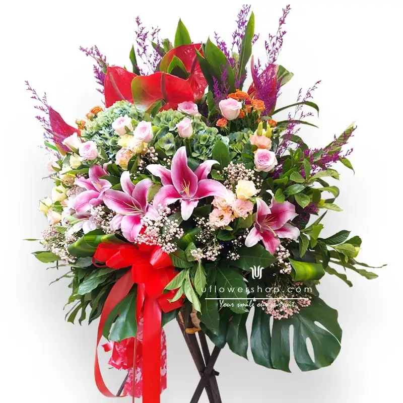 Opening Flower Basket - Breeze of Prosperity