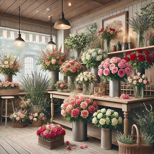 Valentine's Day Flower Shop